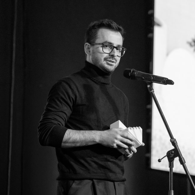 Alexander Yonchev - lead architect of Simple Architecture receives first award for our project Domino House