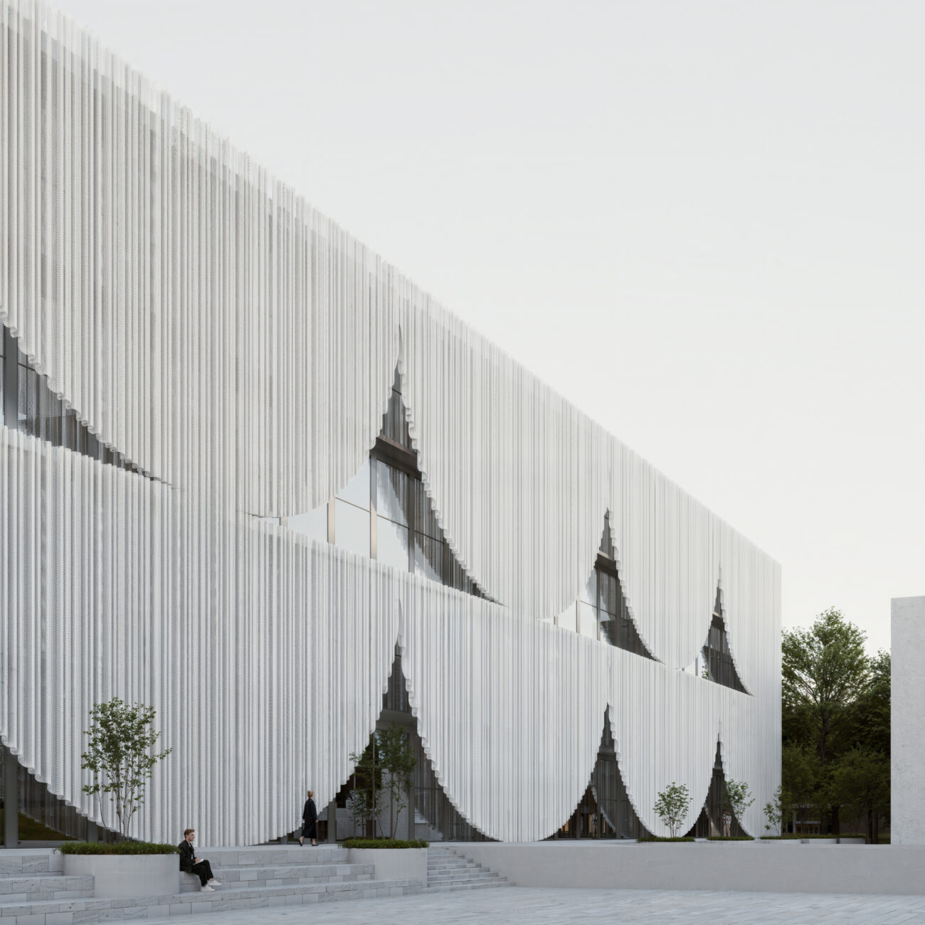 Facade of Christo and Jeanne-Claude center in Gabrovo, Bulgaria by Simple Architecture