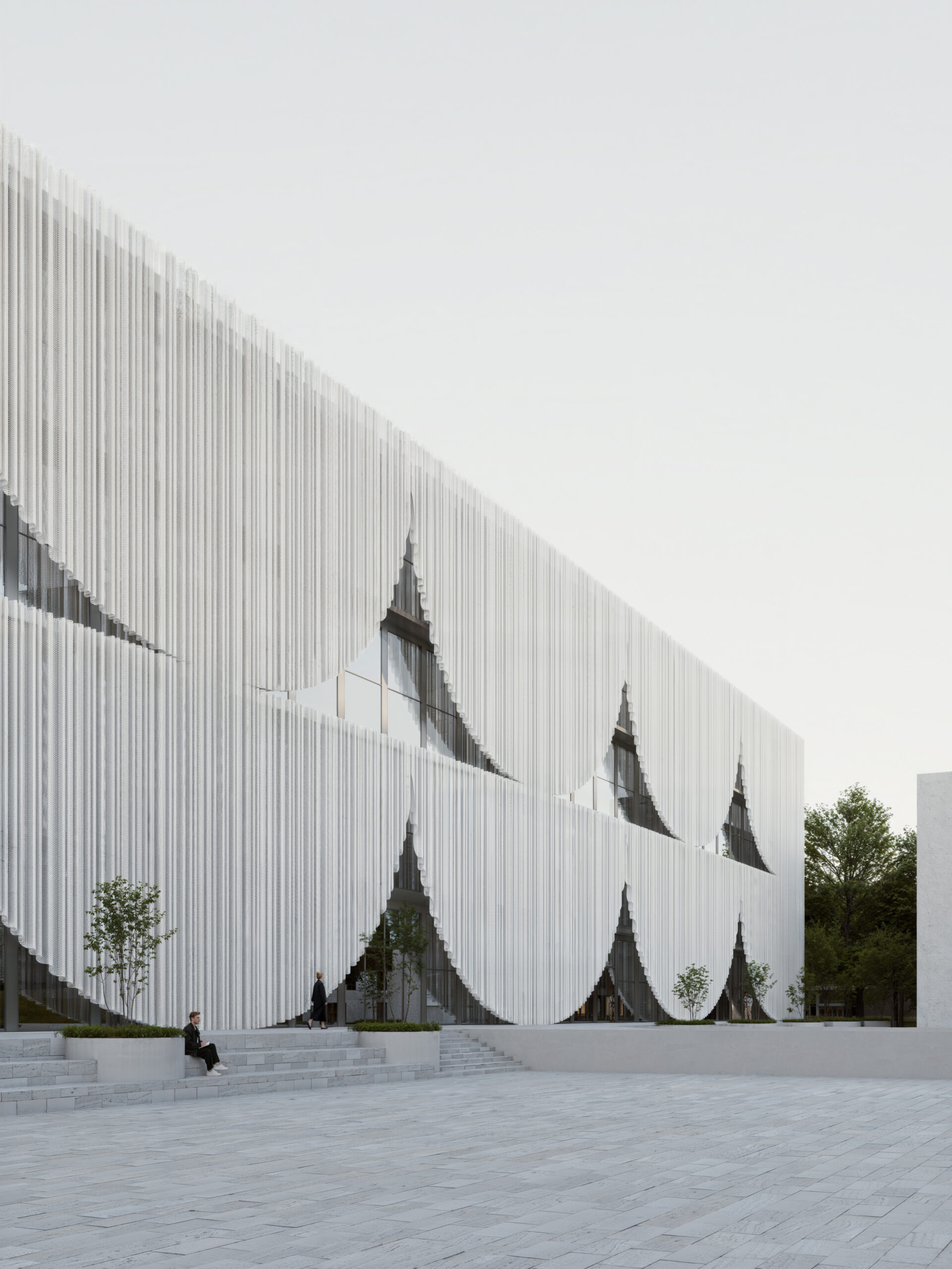 Facade of Christo and Jeanne-Claude center in Gabrovo, Bulgaria by Simple Architecture